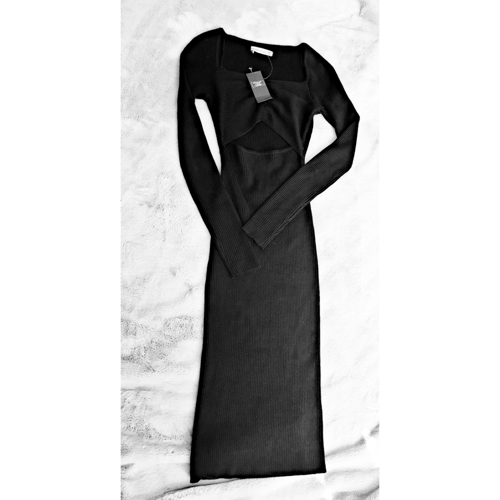 Abercrombie Ribbed Cut Out Dress XXS